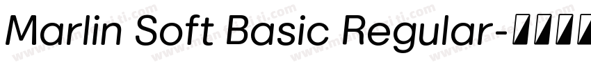 Marlin Soft Basic Regular字体转换
